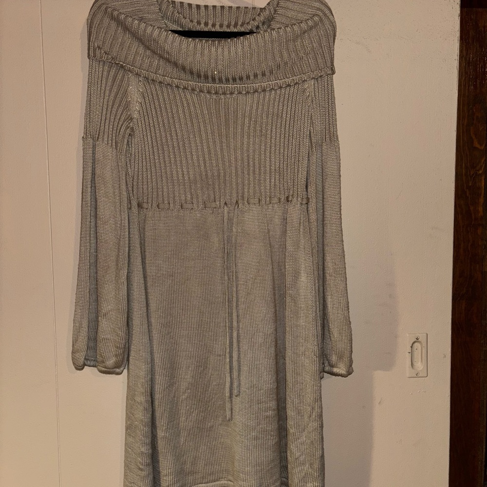 Khaki CK Knit Sweater Dress